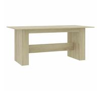 vidaXL Dining Table Sonoma Oak Engineered Wood Kitchen Dining Room Furniture