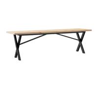Dining Table Kitchen Table Dinner Table Solid Wood Pine and Cast Iron vidaXL