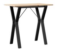 vidaXL Dining Table Kitchen Dinner Table Y-Frame Solid Wood Pine and Steel