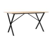 Dining Table Kitchen Table Dinner Table Solid Wood Pine and Cast Iron vidaXL