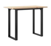 Dining Table Kitchen Table Dinner Table Solid Wood Pine and Cast Iron vidaXL