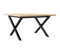 Dining Table Kitchen Table Dinner Table Solid Wood Pine and Cast Iron vidaXL