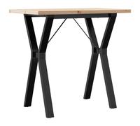 Dining Table Kitchen Table Dinner Table Solid Wood Pine and Cast Iron vidaXL
