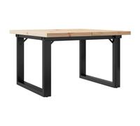 Dining Table Kitchen Table Dinner Table Solid Wood Pine and Cast Iron vidaXL