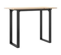 vidaXL Dining Table Kitchen Dinner Table Y-Frame Solid Wood Pine and Steel