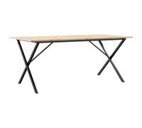 Dining Table Kitchen Table Dinner Table Solid Wood Pine and Cast Iron vidaXL
