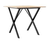 Dining Table Kitchen Table Dinner Table Solid Wood Pine and Cast Iron vidaXL
