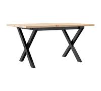 Dining Table Kitchen Table Dinner Table Solid Wood Pine and Cast Iron vidaXL