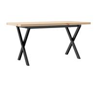 Dining Table Kitchen Table Dinner Table Solid Wood Pine and Cast Iron vidaXL