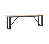 Dining Table Kitchen Table Dinner Table Solid Wood Pine and Cast Iron vidaXL