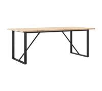 vidaXL Dining Table Kitchen Dinner Table Y-Frame Solid Wood Pine and Steel