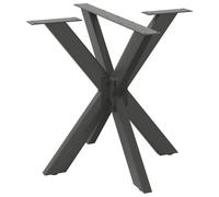 Dining Table Leg Anthracite Powder-Coated Steel Spider 85x85x72-73cm Adjustable
