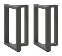 Dining table legs T-shaped Anthracite 50x35x(72-73)cm Powder-coated Steel 2pcs.