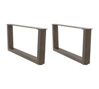 (anthracite, 70 x (30-31.3) cm) vidaXL Dining Table Legs V-Shape Desk Legs Kitchen Furniture Leg 3 pcs Steel