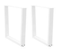 Coffee Table Legs V-Shape Black Powder-Coated Steel 80x(72-73cm) Set of Two pcs