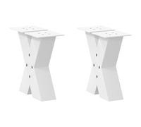 vidaXL Dining Table Legs X-Shaped 3 pcs Anthracite 80x(72-73) cm Steel