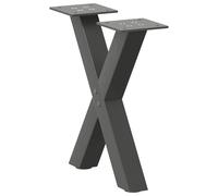 Dining Table Legs X-Shaped Desk Legs Kitchen Metal Furniture Legs Steel vidaXL
