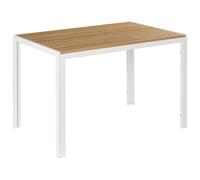 Dining Table MANN Brown/ White 120 cm 80 cm
