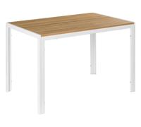 Dining Table MANN Light Brown/ White 120 cm 70 cm