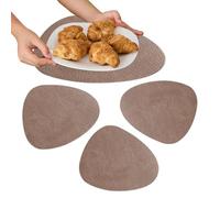 Dining Table Mats | Heat Resistant Placemat for Kitchen Table,4 Pieces Double Sided Wipe Clean Modern Decoration for Home Apartment Wedding Shop Restau