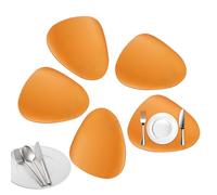 Dining Table Mats - Oil Proof Protectors, Waterproof Set with Non Slip Finish, Decorative Mat with Reusable Detail, Placemat, Home Aid for Kitchen, Living Room, Desk, Restaurant, Holiday, Party