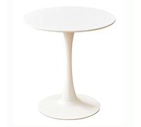 Dining Table, Modern Casual Tulip Pyramid Design, Round Top, 60cm Diameter x 70cm Height, Perfect for Kitchen or Living Room Use