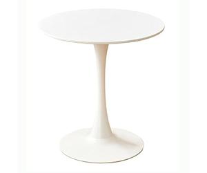 Dining Table, Modern Casual Tulip Pyramid Design, Round Top, 60cm Diameter x 70cm Height, Perfect for Kitchen or Living Room Use