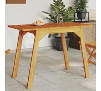 Dining Table Natural Acacia 110x56x75cm Solid Wood Outdoor Rustic Garden Dining