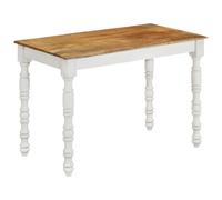 Dining Table Natural Mango Wood 110x60x76 cm Modern Solid Wood Desk Rustic Retro