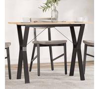Dining Table Natural Pine Untreated 100x50x75cm Pine Top YFrame Leg