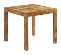 Dining Table Natural Solid Mango Wood 82x80x76 cm Rustic Industrial Wide Large