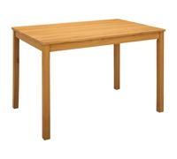 Dining Table Natural Solid Oak Wood Modern Kitchen Contemporary Family vidaXL