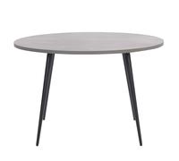 Beliani Dining Table ODEON Grey Concrete Effect 120 cm 120 cm, Grey
