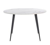 Dining Table ODEON White Marble 120 cm 120 cm