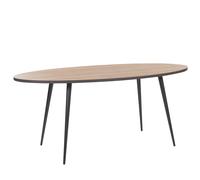 Beliani Dining Table OTTAWA Light Brown 180 cm 90 cm