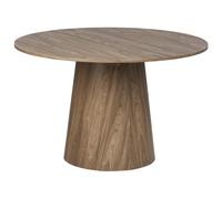 Beliani Dining Table OYEN Dark Brown 120 cm 120 cm