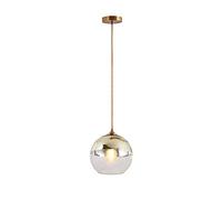 Dining Table Pendant Light Glass Bullet lamp Easy Hanging lamp Adjustable Height Chandelier E27 Max. Dining Room lamp for Dining Room Living Room Bedroom,Gold,1flames Comfortable