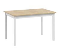 Homcom Dining Table Farmhouse Kitchen Table W/ Wood Frame For Dining Room