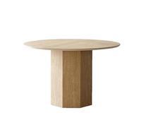 Dining Table Rock Plate Dining Table Modern Simple Round Home Restaurant Dining Room Table(1.0m)