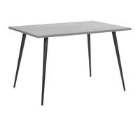 Beliani Dining Table SANTIAGO Grey Concrete Effect 120 cm 80 cm, Grey