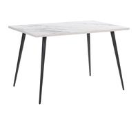 Beliani Dining Table SANTIAGO White 120 cm 80 cm, White