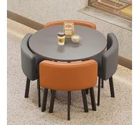 Dining Table Set for 4 - Cact Kitchen Table with 4 Chairs Space-Saving Dining Fur for Smals Perfect for Dining Room and Kitchen A24