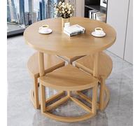 Dining Table Set for 4, Modern Circle Kitchen Table with Chairs, Dinette Room Furniture for 4, Elegant Design for Enhanced Dining Experience