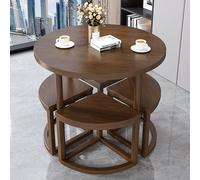 Dining Table Set for 4, Modern Circle Kitchen Table with Chairs, Dinette Room Furniture for 4, Elegant Design for Enhanced Dining Experience