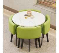 Dining Table Set for 4 - Space-Saving Modern Kitchen Table with Bench and Chairs - Ideal for Small Spaces, Apartments, and Dining Rooms - Stylish & Functional Furniture