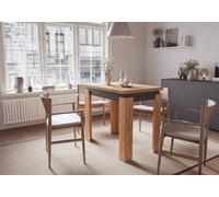 Dining Table Shefa Line Family 90-120 Gold Craft Oak - Anthracite