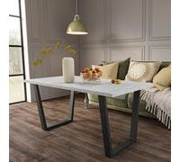 Dining Table Shefa Line Louisville 140 Concrete Grey
