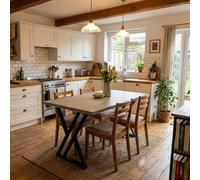 Dining Table Shefa Line New York 140 White Craft Oak