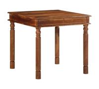 Dining Table Solid Acacia Honey 80x80x77 cm Indoor Outdoor Rustic Sturdy Unique