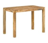 Dining Table Solid Mango Wood Natural 110x55x76 cm Kitchen Table Sturdy.